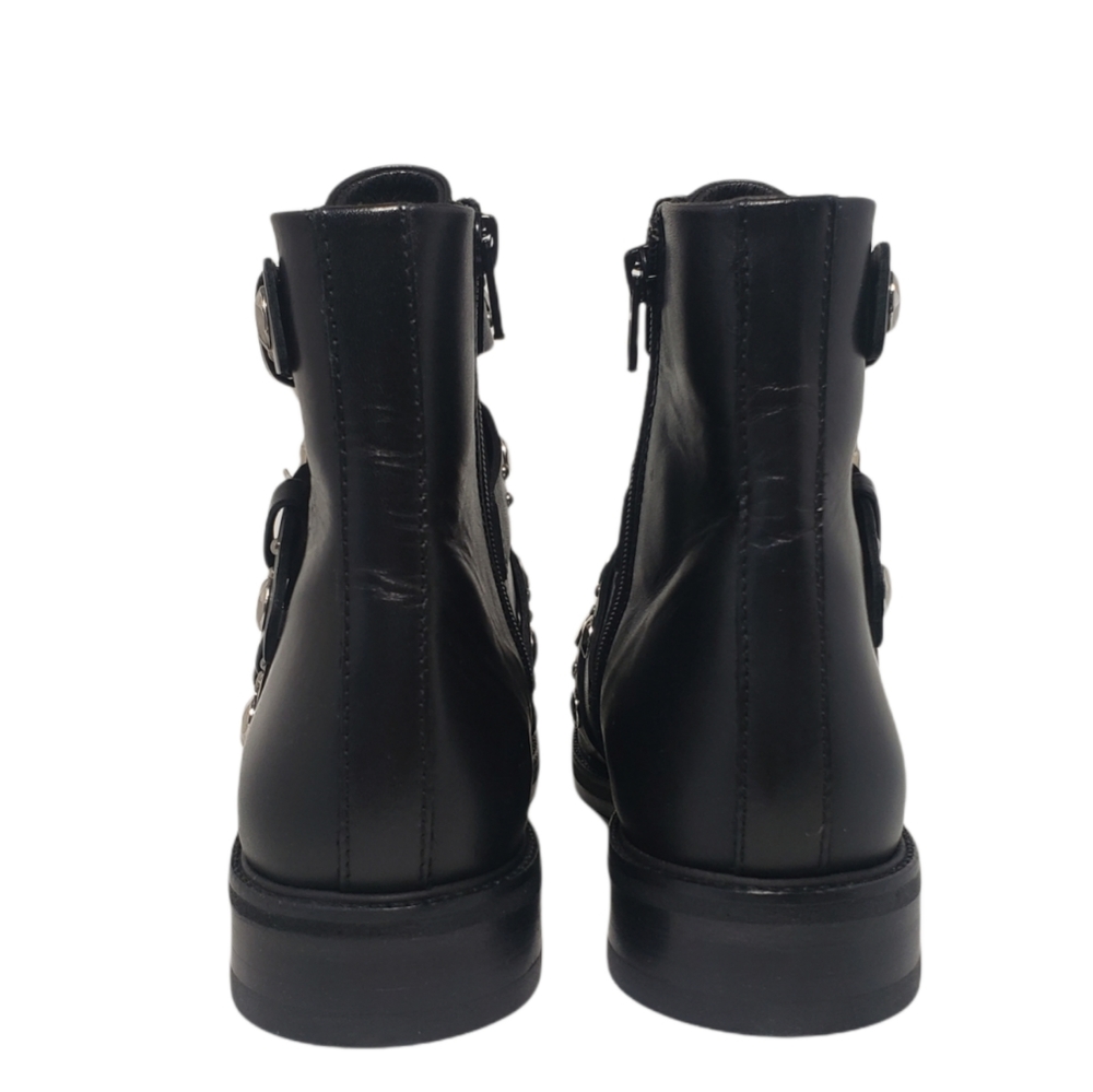 Maje Fortuna Studded Leather Boots Black SOLD OUT ONLINE Women's - Picture 8 of 16